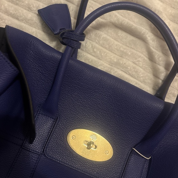 Mulberry Royal Blue Leather Satchel - Picture 2 of 5